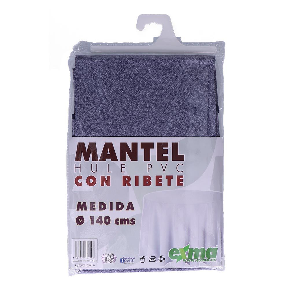 MANTEL DE HULE RIBETEADO REDONDO MODELOS VARIADOS Ø140 cm - Imagen 7