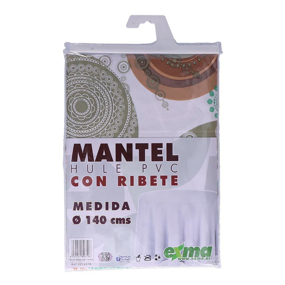 MANTEL DE HULE RIBETEADO REDONDO MODELOS VARIADOS Ø140 cm - Imagen 12