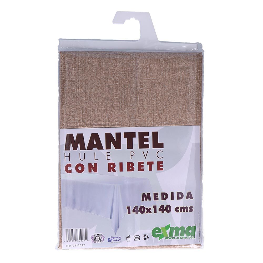 MANTEL DE HULE RIBETEADO CUADRADO MODELOS VARIADOS 140 x 140 cm - Imagen 9