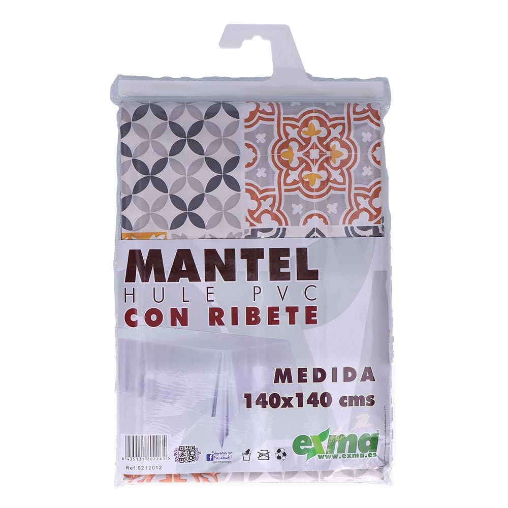 MANTEL DE HULE RIBETEADO CUADRADO MODELOS VARIADOS 140 x 140 cm - Imagen 11