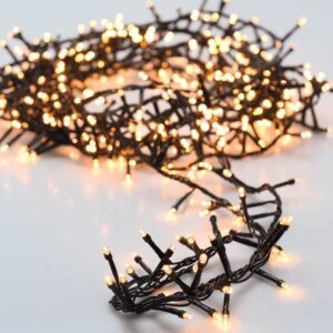 GUIRNALDA MULTIFUNCIÓN, USO EXTERIOR, TIPO ESPINO, LUZ CÁLIDA, 400 LEDS, 8 m