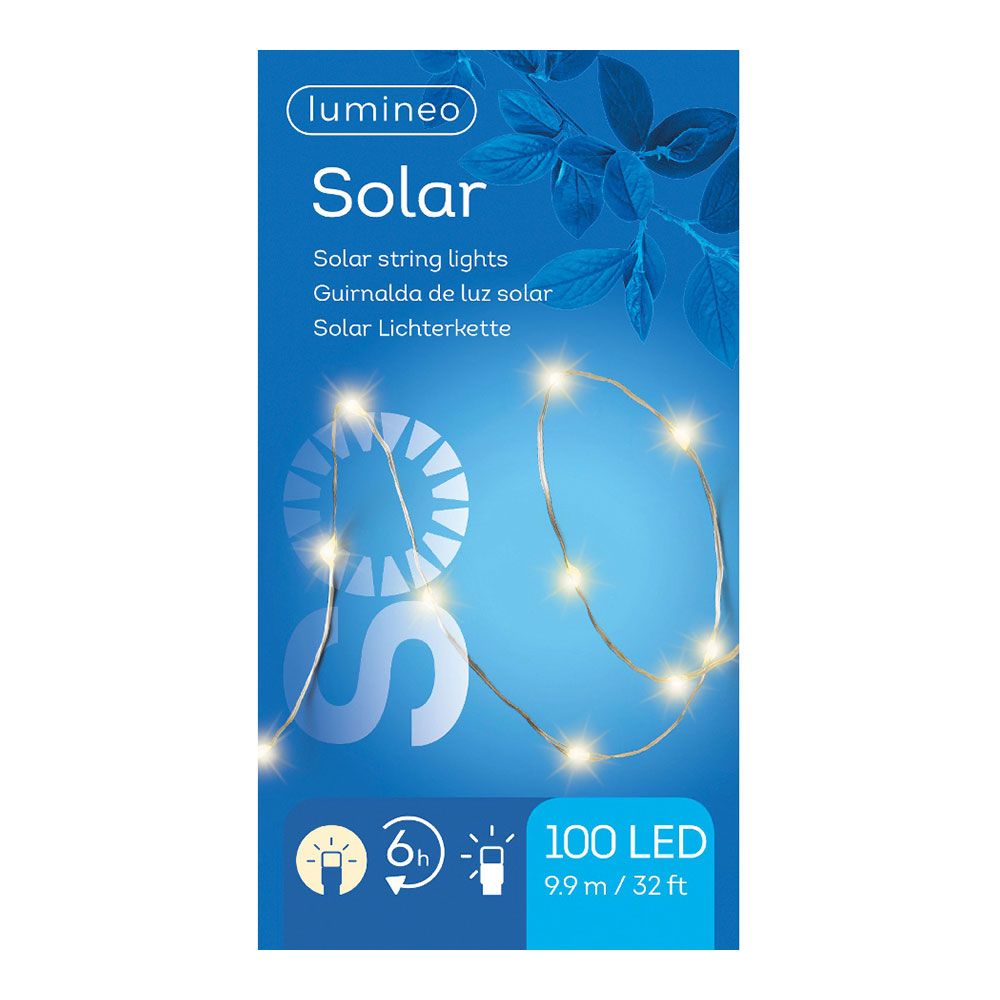 GUIRNALDA SOLAR LED, 100 LEDS 9,9 m - Imagen 3