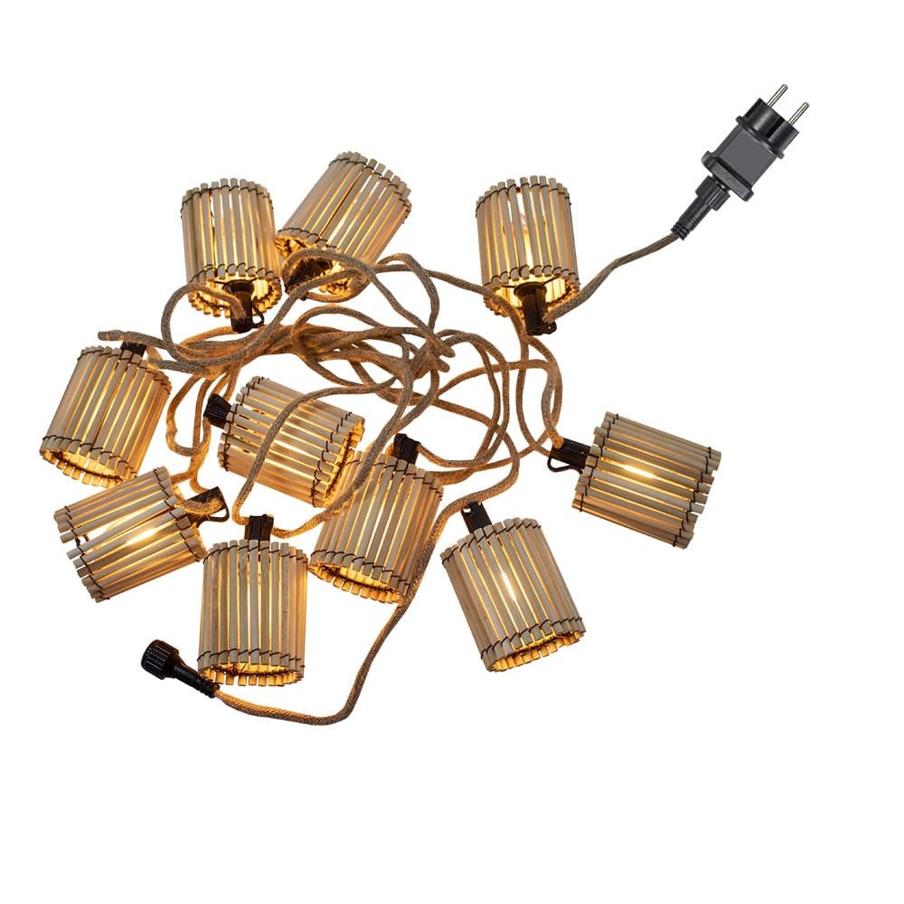 GUIRNALDA OKINAWA CABLE JUTE 10 BOMBILLAS 8 m - Imagen 2