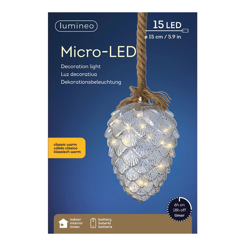 PIÑA MICROLED Ø15x21cm 15 LEDS - Imagen 4