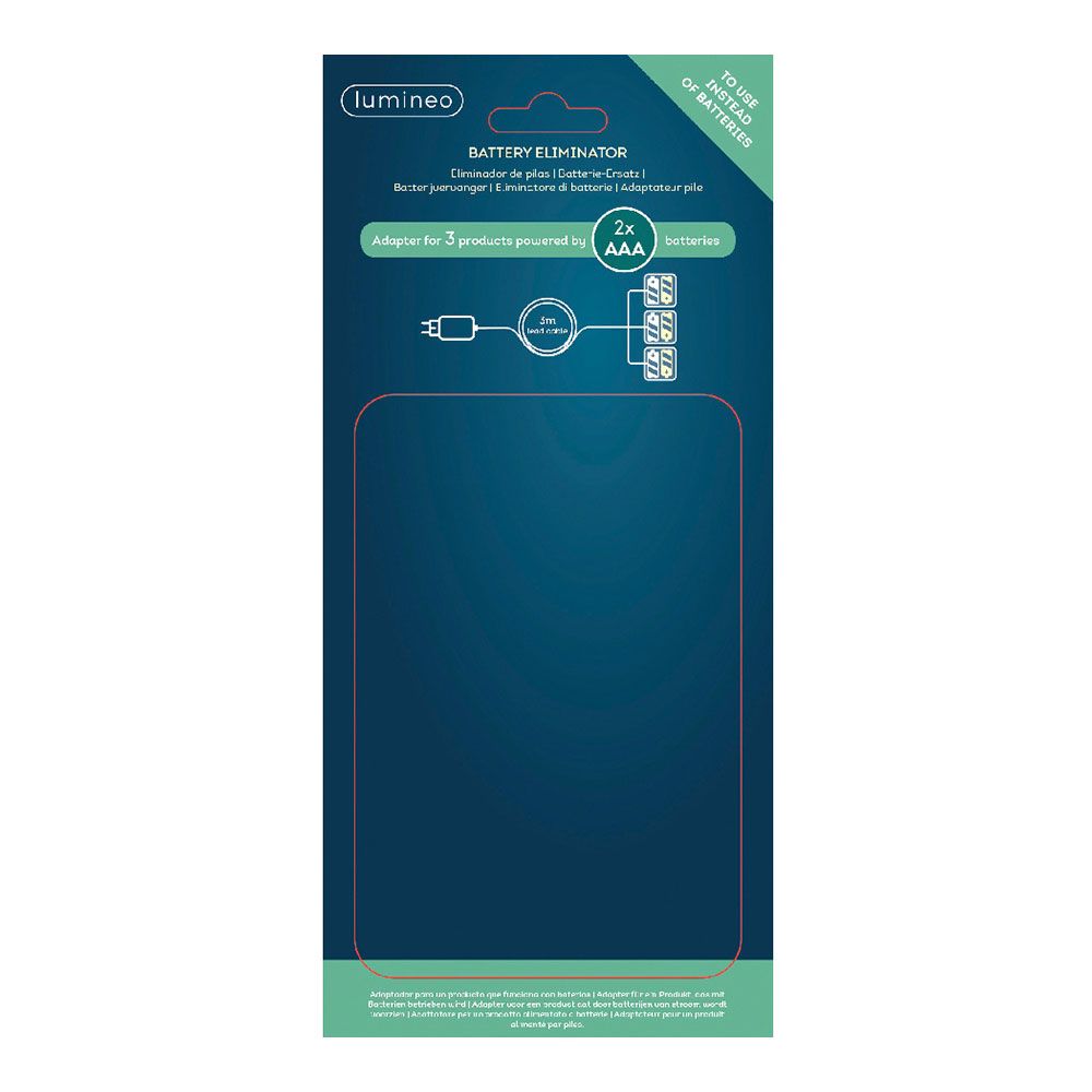 ELIMINADOR DE PILAS 3V PARA INTERIOR DE PRODUCTOS CON 2xAAA PARA CONECTAR 3 PRODUCTOS - Imagen 2