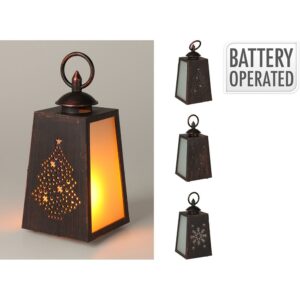 FAROL LED EFECTO LLAMA, A PILAS, MODELOS VARIADOS, 10 x 19 cm