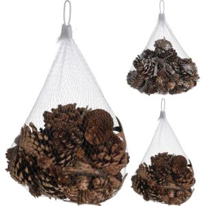 PIÑAS PARA DECORAR, 2 MODELOS, NEVADAS Y SIN NEVAR.