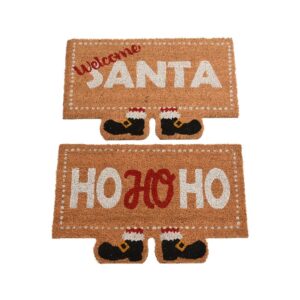 FELPUDO DE FIBRA DE COCO SANTA CLAUS, MODELOS VARIADOS, 60 x 40 x 1,5 cm