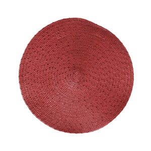 MANTEL INDIVIDUAL COLOR ROJO REDONDO, Ø38 x 0,2 cm
