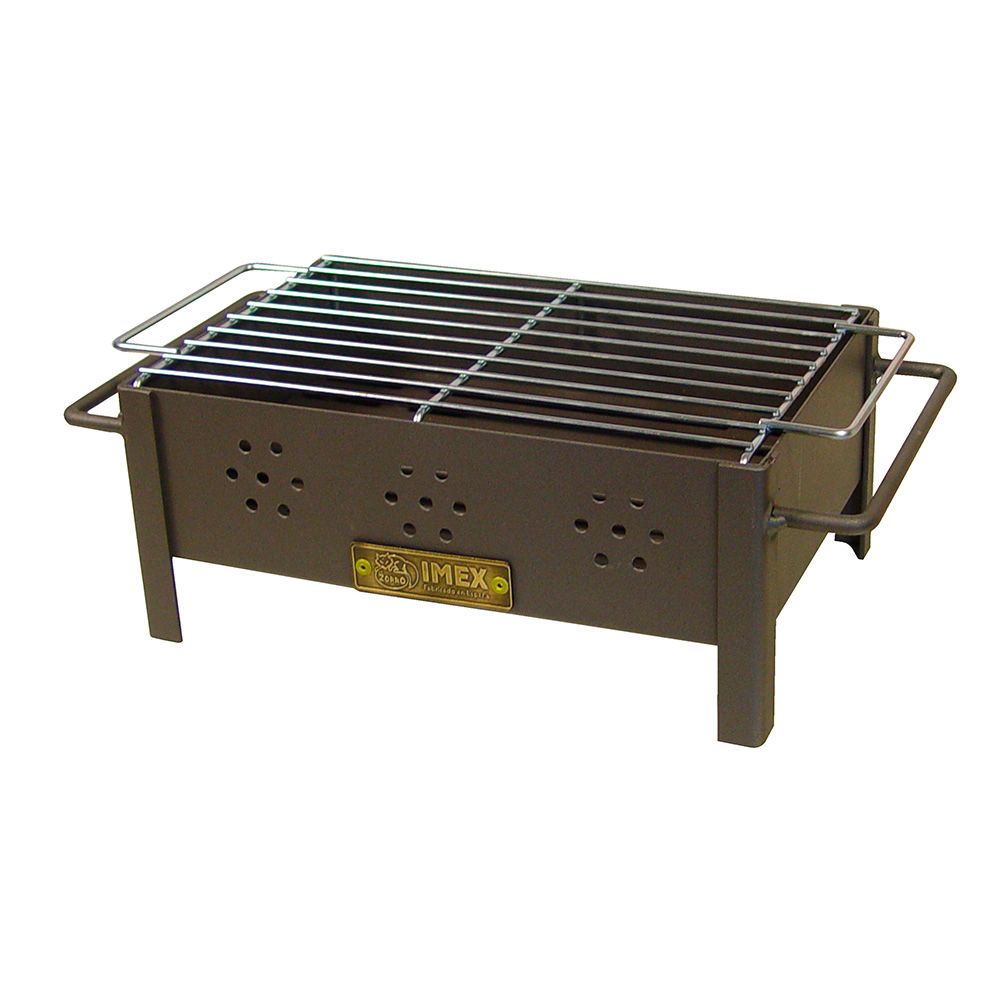 BARBACOA DE SOBREMESA CON PARRILLA ZINCADA 31 x 21 x 14 cm