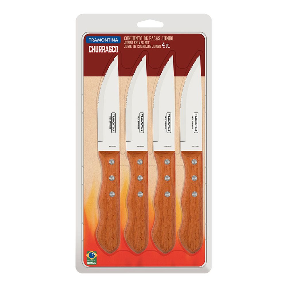 CUCHILLOS DE ASADO JUMBO 12,7 cm 4 uds - Imagen 2