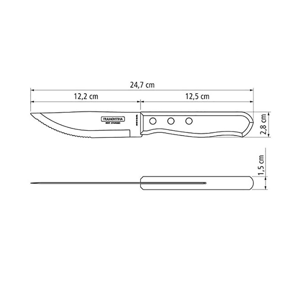 CUCHILLOS DE ASADO JUMBO 12,7 cm 4 uds - Imagen 4