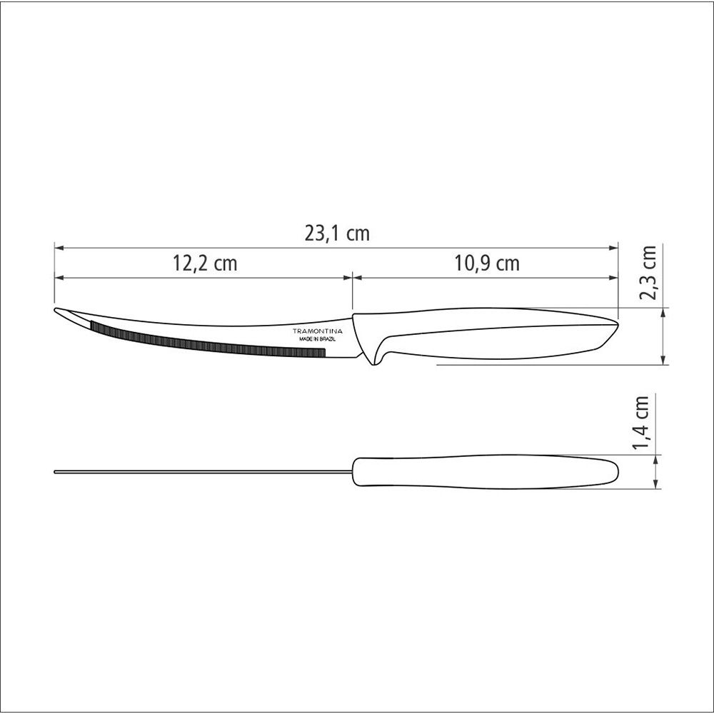 CUCHILLO PARA TOMATES PLENUS NEGRO 12,2 cm - Imagen 4