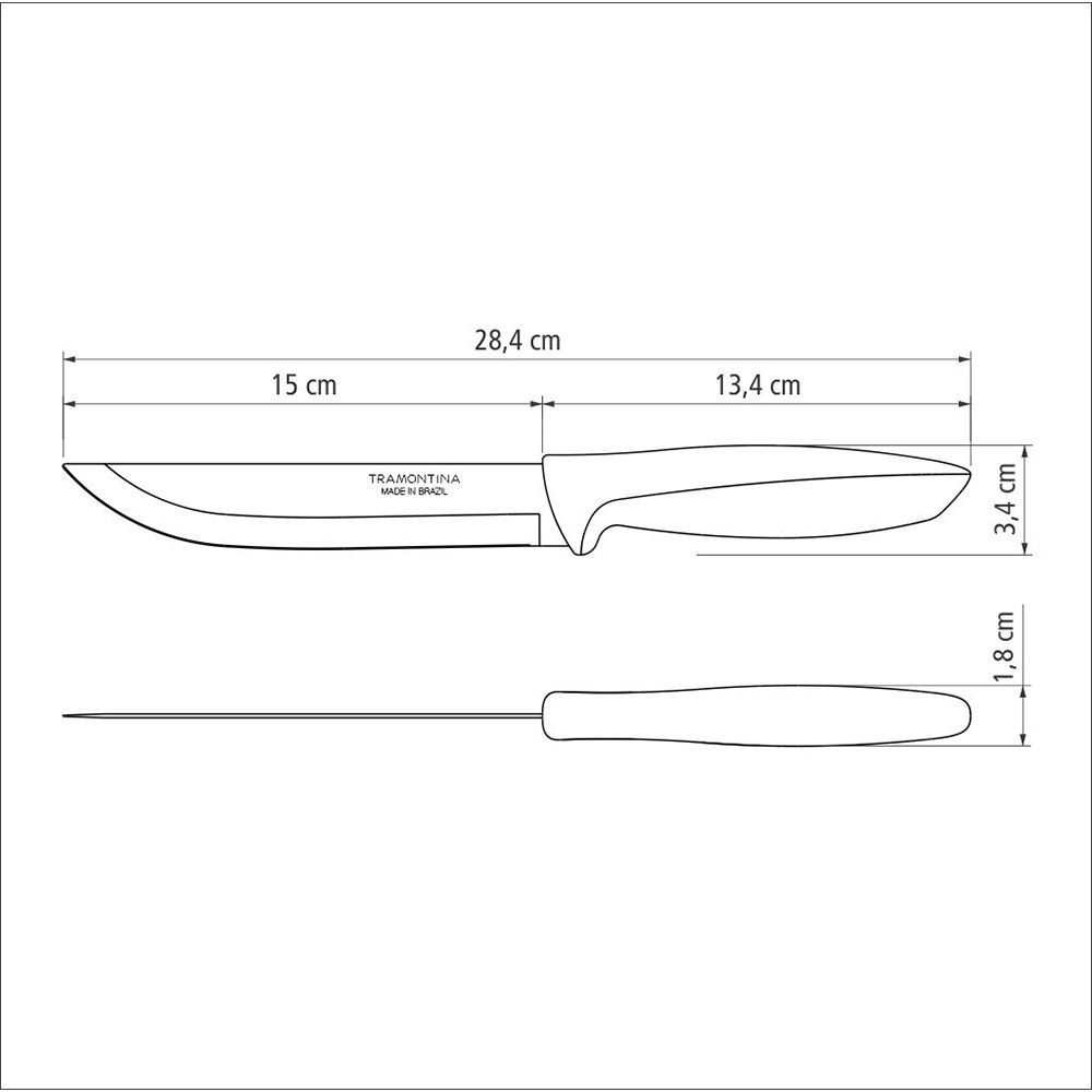 CUCHILLO COCINA PLENUS NEGRO 152,4 mm - Imagen 5
