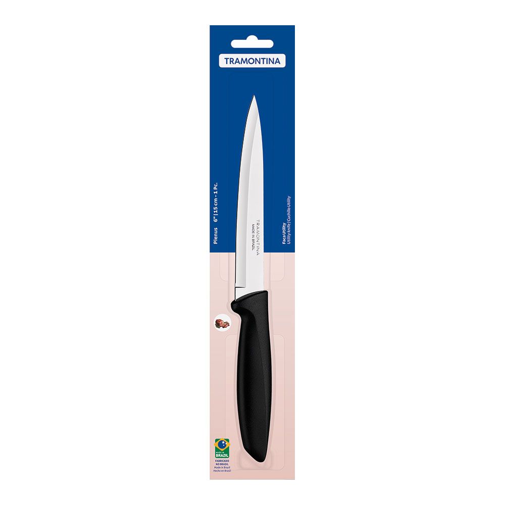 CUCHILLO UTILITY PLENUS NEGRO 153 mm - Imagen 2