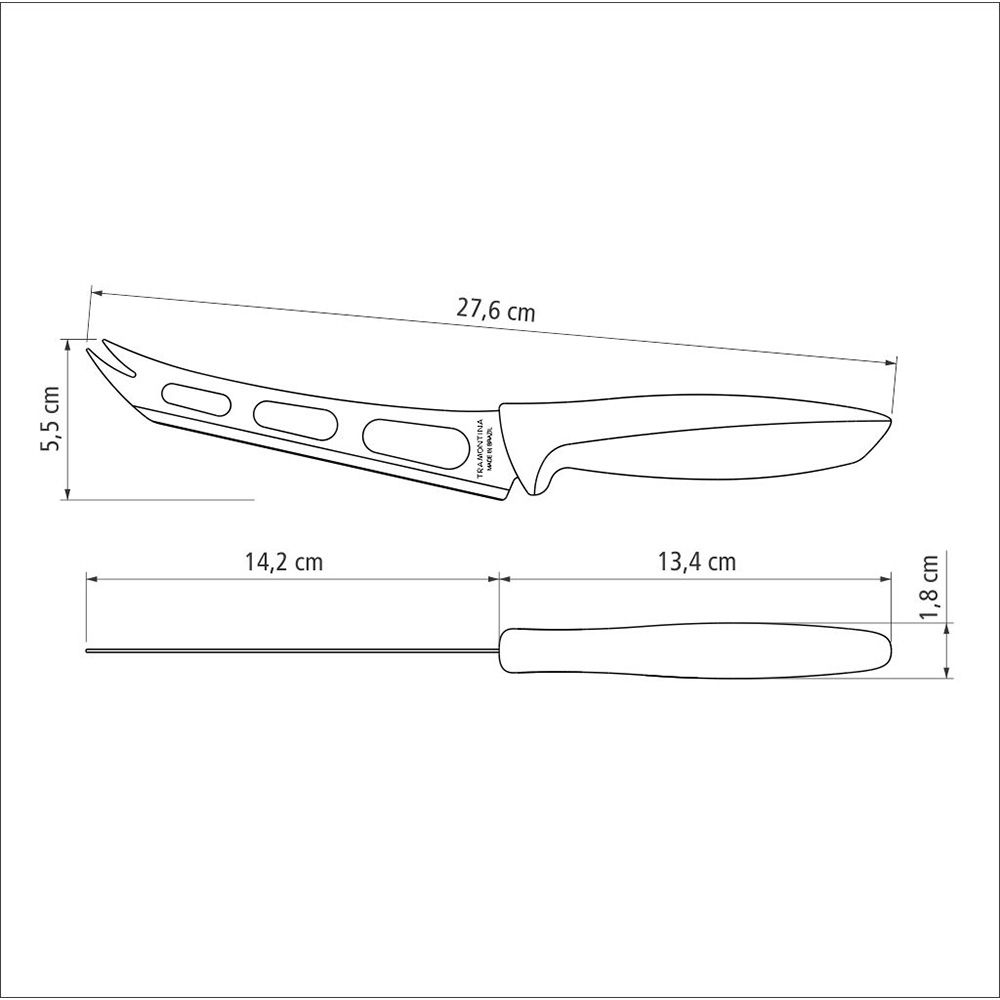 CUCHILLO PARA QUESO PLENUS NEGRO 15,24 cm - Imagen 3
