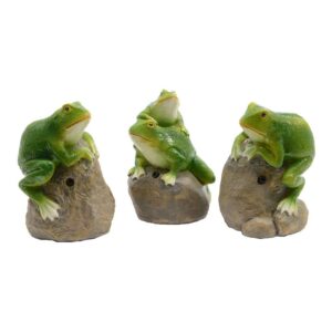 FIGURA RANA CON SENSOR DE MOVIMIENTO Y SONIDO, MODELOS VARIADOS, 7 x 6 x 10 cm