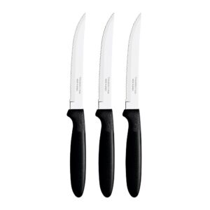 CUCHILLOS DE ASADO IPANEMA NEGRO 21,3 cm 3 uds