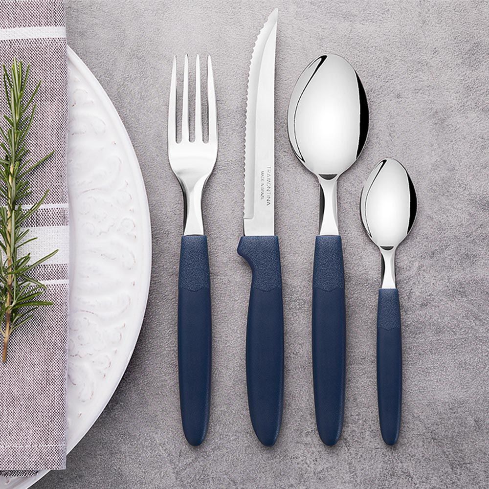 CUCHARA DE MESA IPANEMA AZUL 19 cm 3 uds - Imagen 4