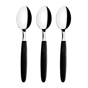 CUCHARAS PARA TÉ IPANEMA NEGRO 13,9 cm 3 uds