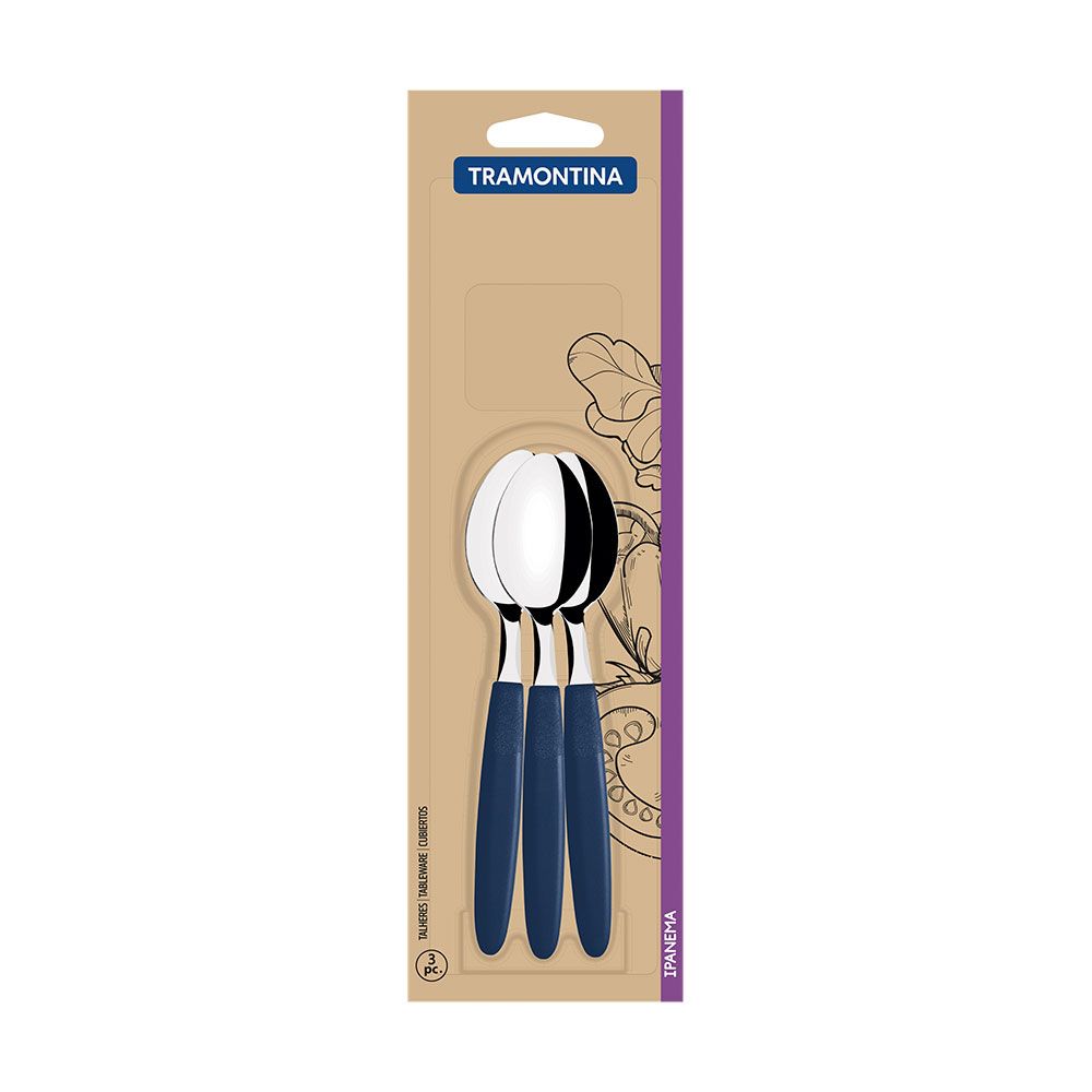 CUCHARAS PARA TÉ IPANEMA AZUL 13,9 cm 3 uds - Imagen 2