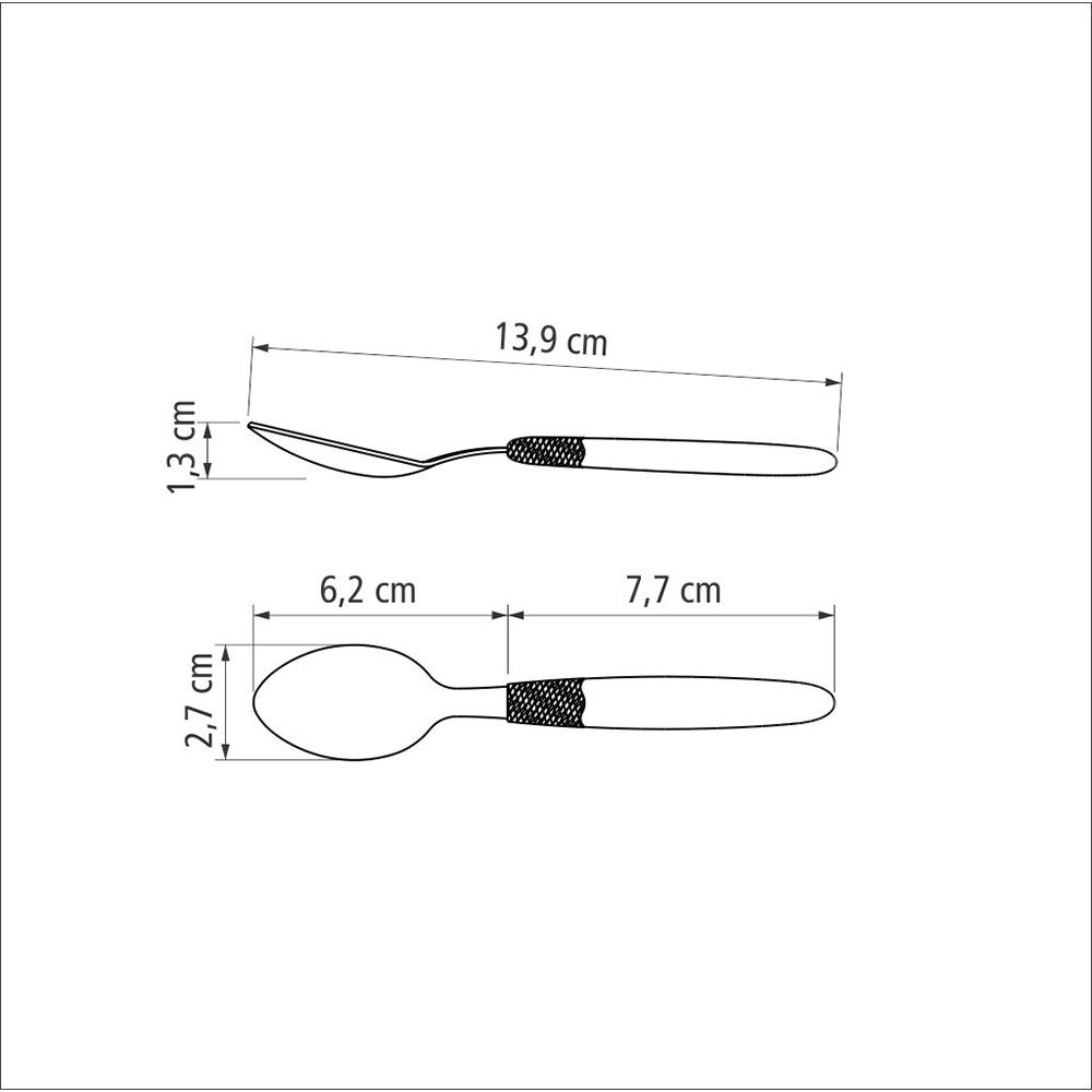 CUCHARAS PARA TÉ IPANEMA AZUL 13,9 cm 3 uds - Imagen 5