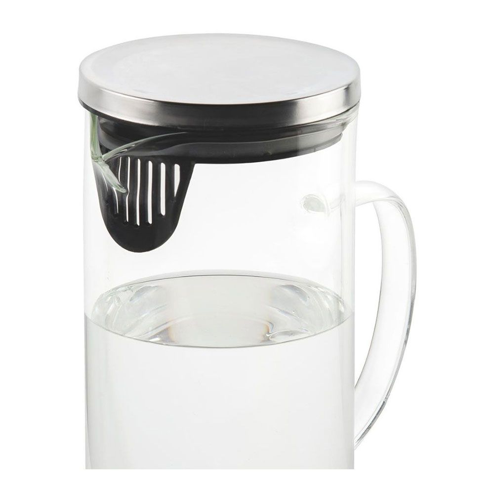 JARRA DE VIDRIO CON TAPA METÁLICA 1,5 L 17 x 9,5 x 22,5 cm - Imagen 2