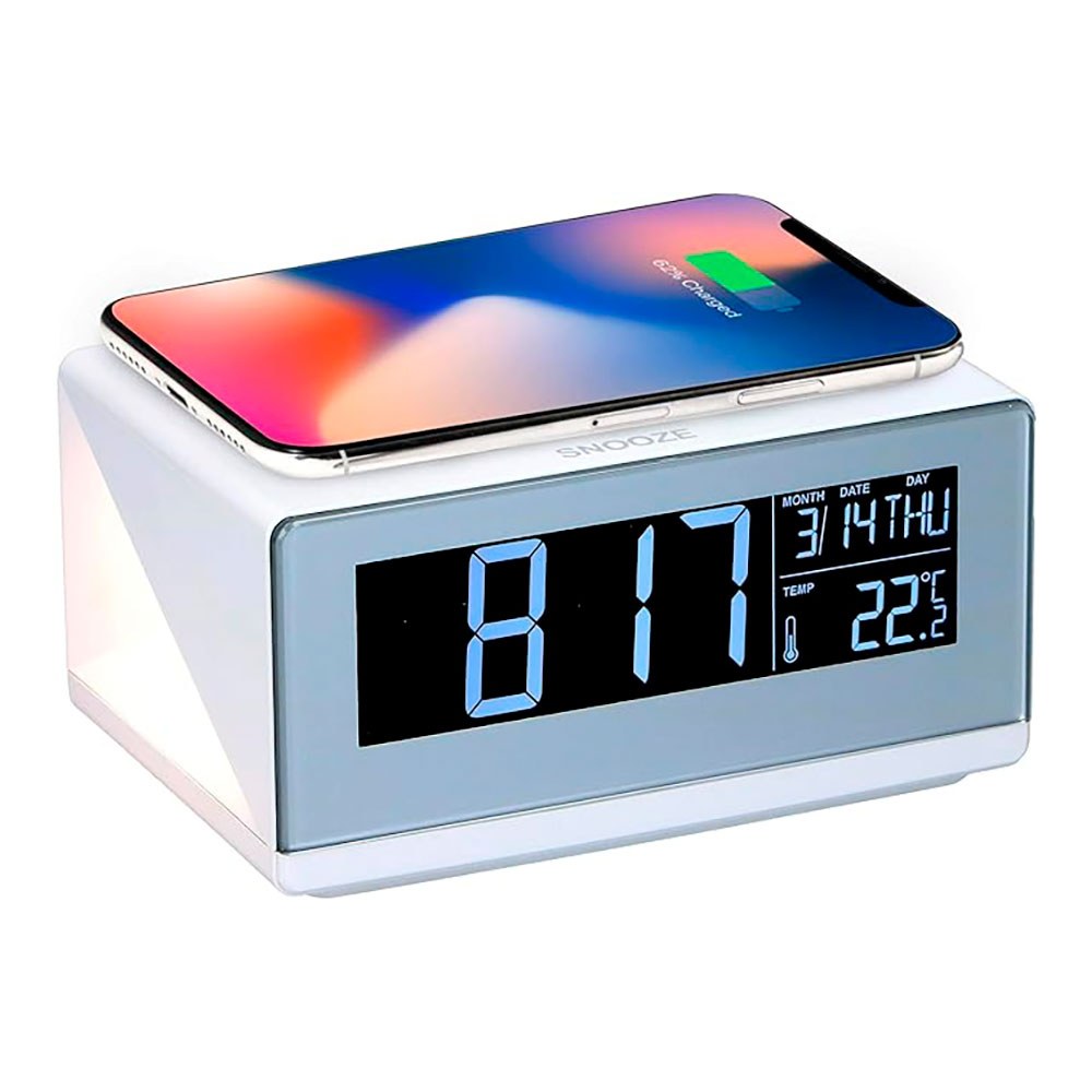RELOJ DESPERTADOR CON CARGADOR INALÁMBRICO 5 W - Imagen 2