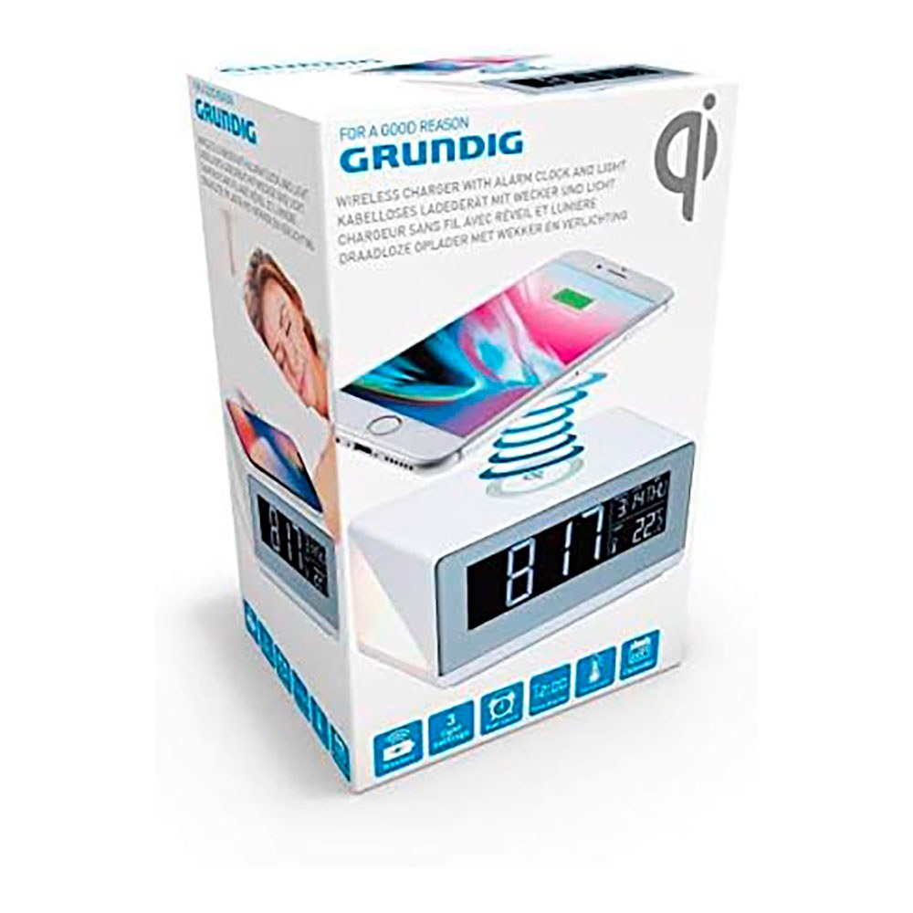 RELOJ DESPERTADOR CON CARGADOR INALÁMBRICO 5 W - Imagen 4