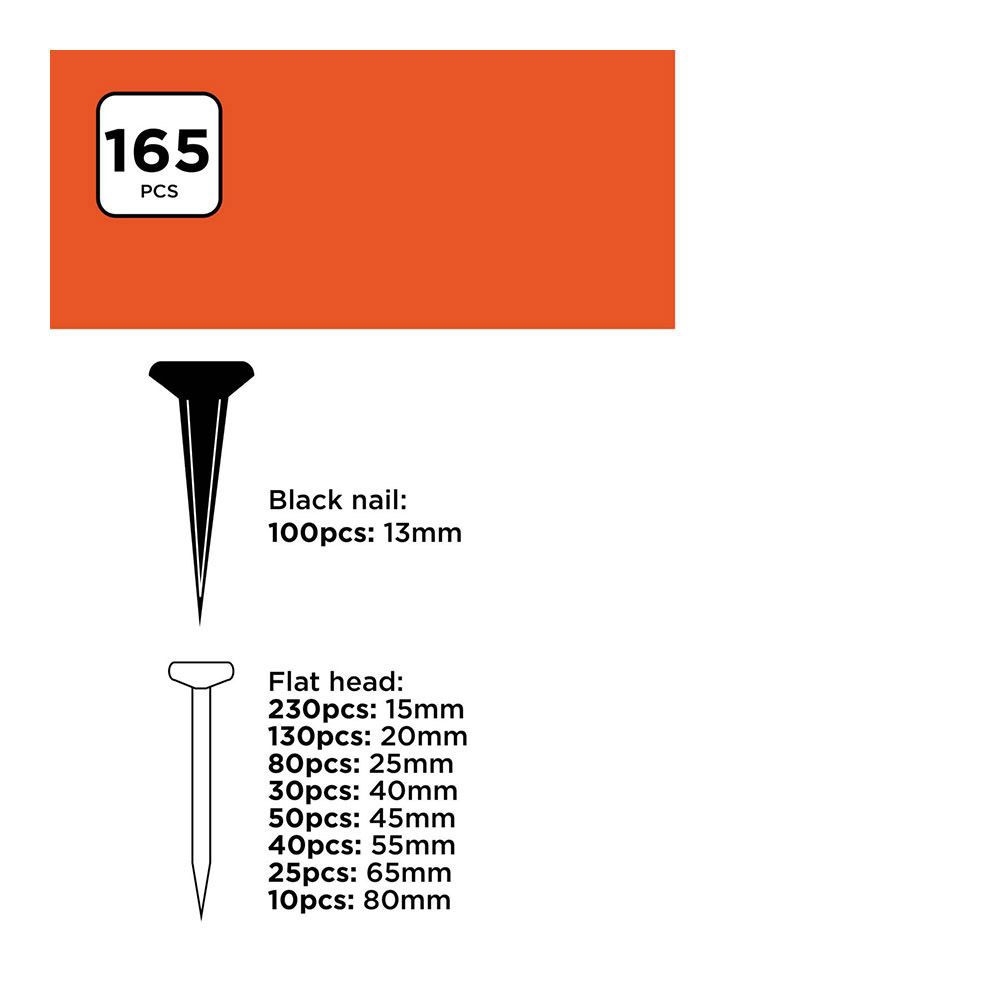 SURTIDO DE CLAVOS, 975 PIEZAS ST BLACK+DECKER - Imagen 3