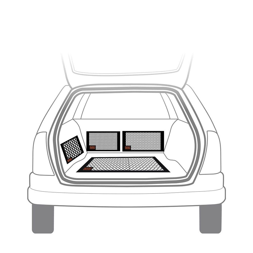 RED DE ALMACENAMIENTO PARA AUTOMÓVIL 4 PIEZAS BLACK+DECKER - Imagen 2