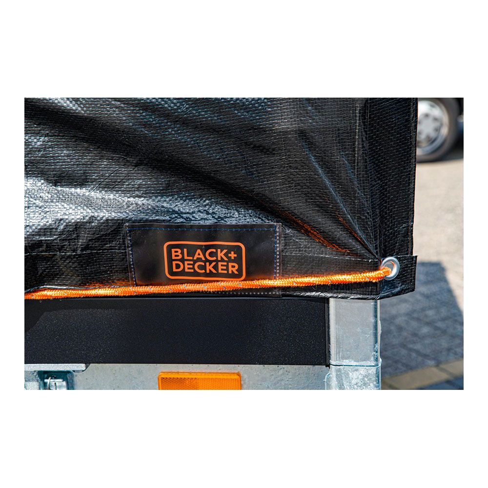 LONA NEGRA PARA REMOLQUE, MEDIDAS: 3x4m. BLACK+DECKER - Imagen 2