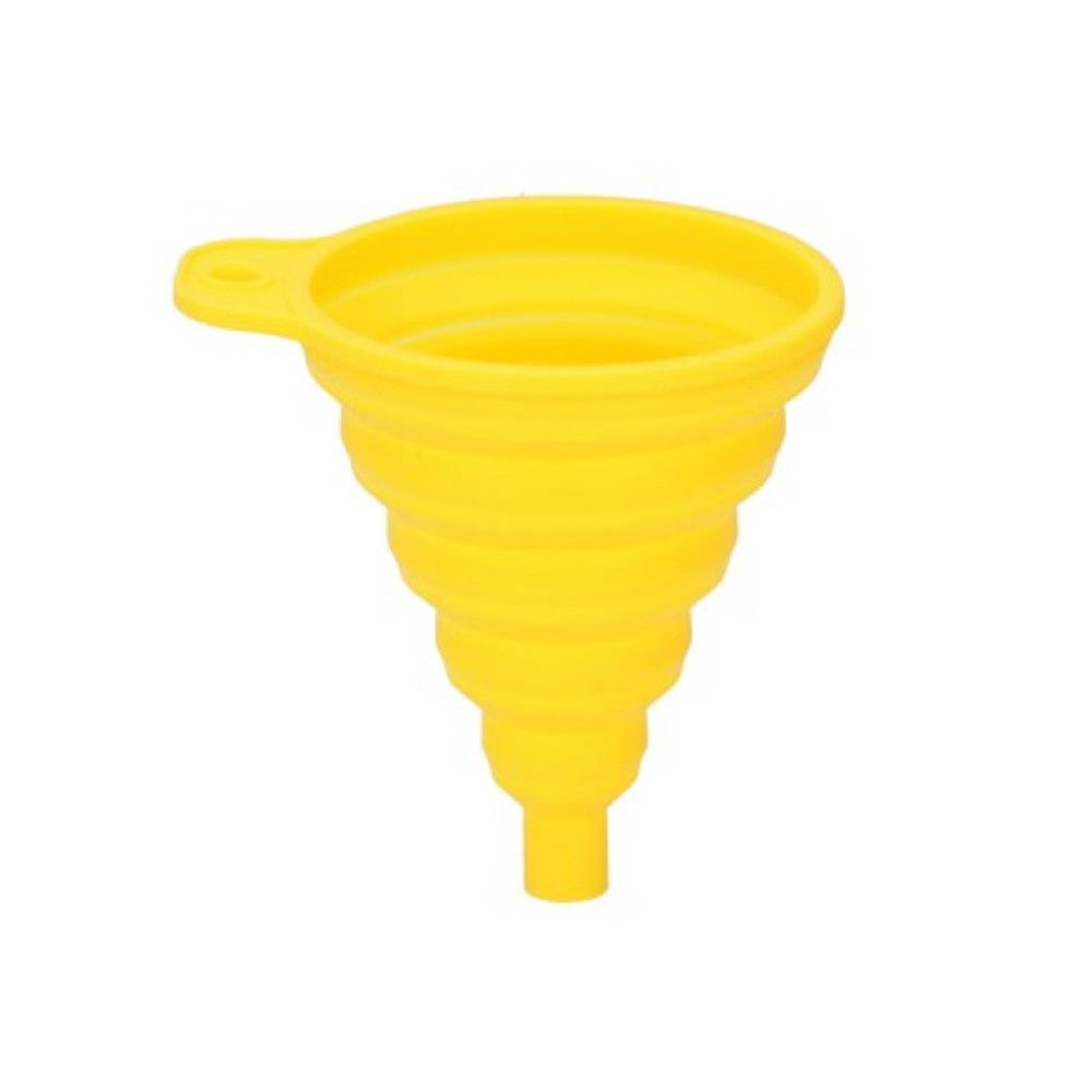EMBUDO PLEGABLE AMARILLO PARA AUTOMÓVILES, Ø9 x 10 cm