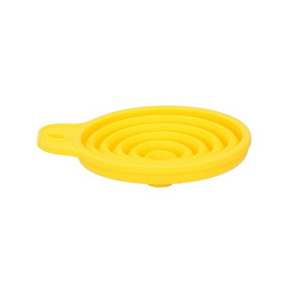 EMBUDO PLEGABLE AMARILLO PARA AUTOMÓVILES, Ø9 x 10 cm - Imagen 2