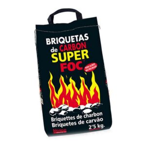 BRIQUETAS DE CARBÓN VEGETAL 2,5 kg