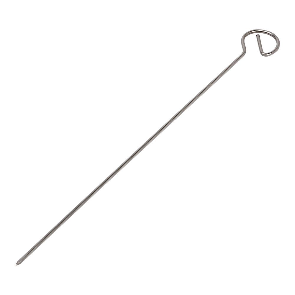 BROCHETA DE ACERO INOXIDABLE 18/8 DE 35 cm
