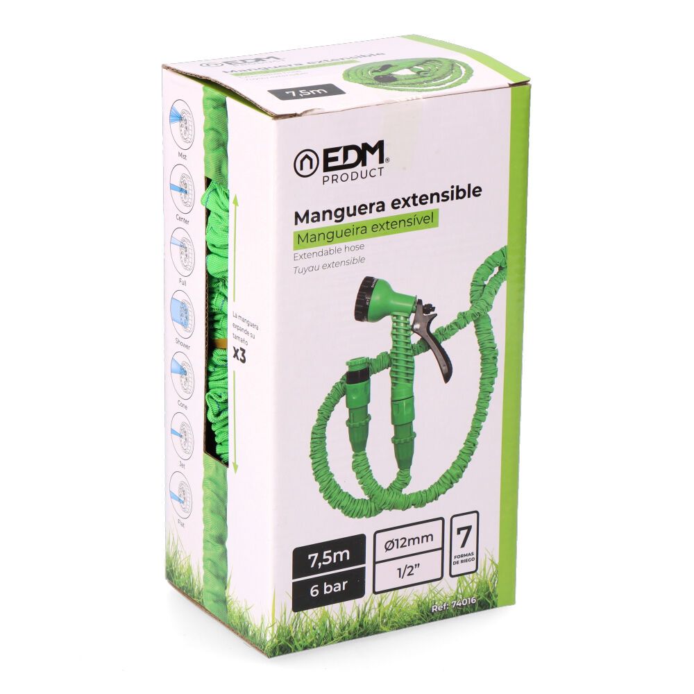 MANGUERA EXTENSIBLE Ø12 mm, ½ pulg, 7,5 m - Imagen 8