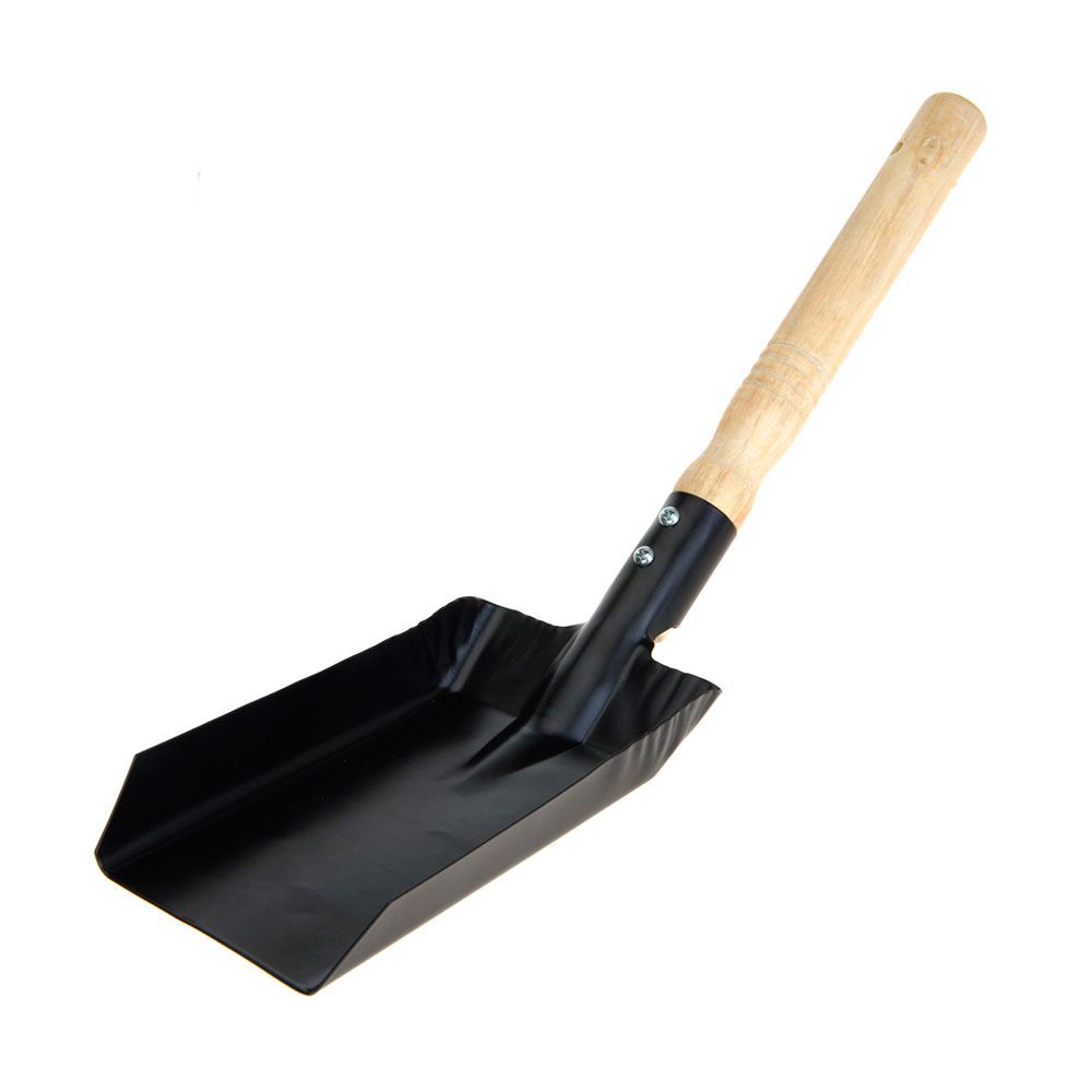PALA METÁLICA NEGRO MATE PARA CARBÓN DE BARBACOA 9,5 x 37,5 cm