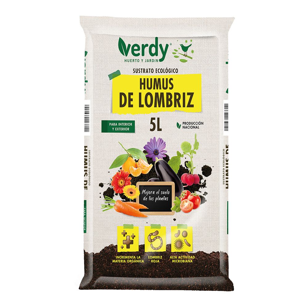 SUSTRATO HUMUS DE LOMBRIZ 5 L
