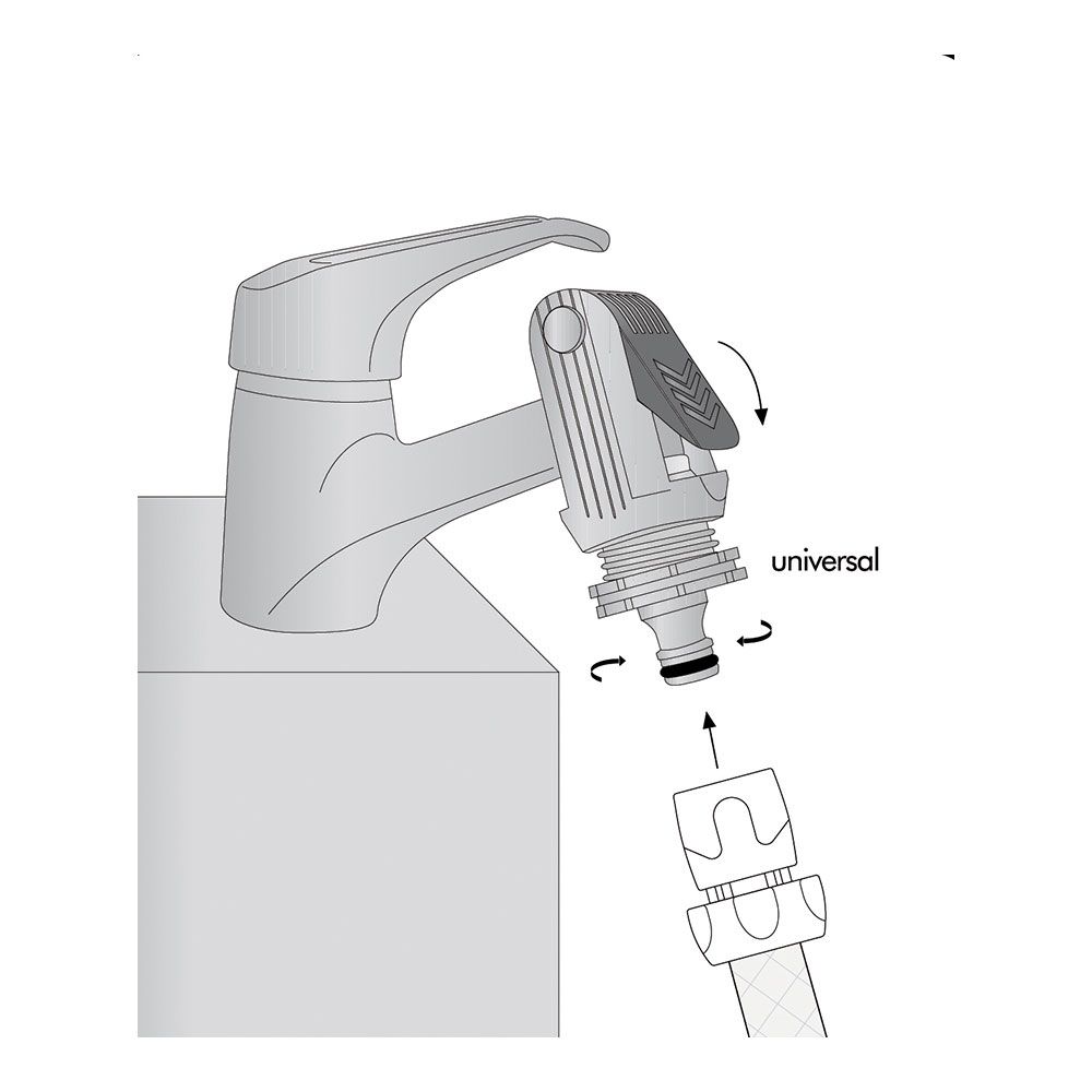 ADAPTADOR UNIVERSAL PARA GRIFO DOMÉSTICO C2025 - Imagen 4
