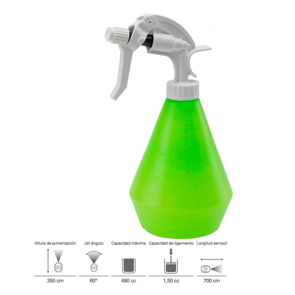 PULVERIZADOR DE POLIETILENO, Ø40 x 26,5 cm, 500 ml - Imagen 2