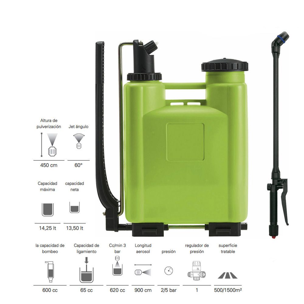 PULVERIZADOR / VAPORIZADOR MOCHILA 15 L - Imagen 2