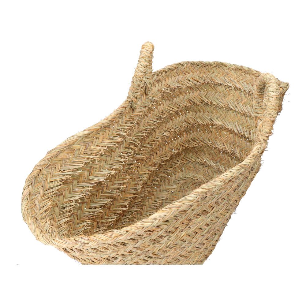 CESTA OVAL PARA LEÑERO DE ESPARTO, 60 x 35 x 45 cm - Imagen 3