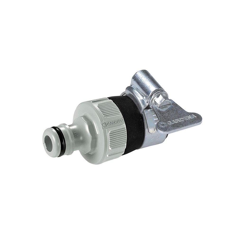 CONECTOR RÁPIDO CON ABRAZADERA PARA GRIFOS SIN ROSCA Ø14 - 17 mm, BLISTER