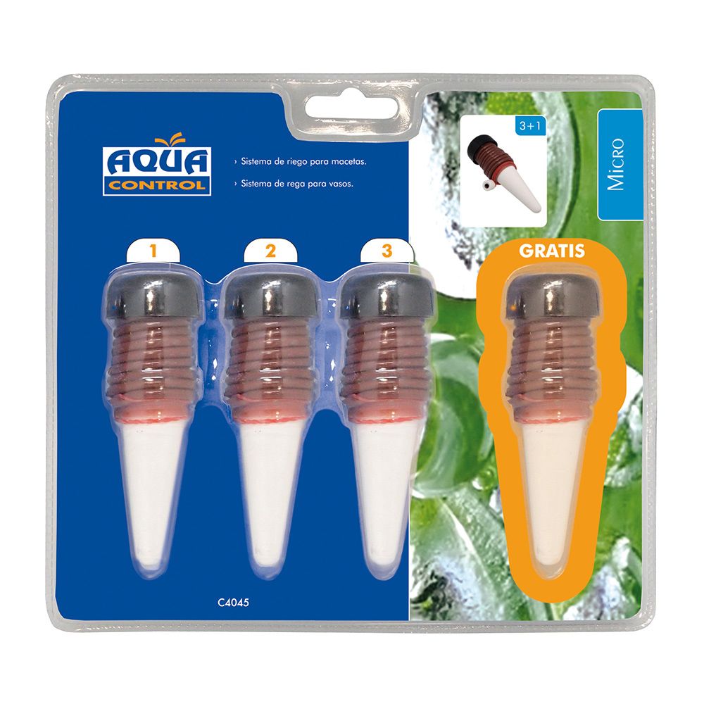 SISTEMA DE RIEGO AQUAC PARA MACETAS 3+1 CONOS - Imagen 4