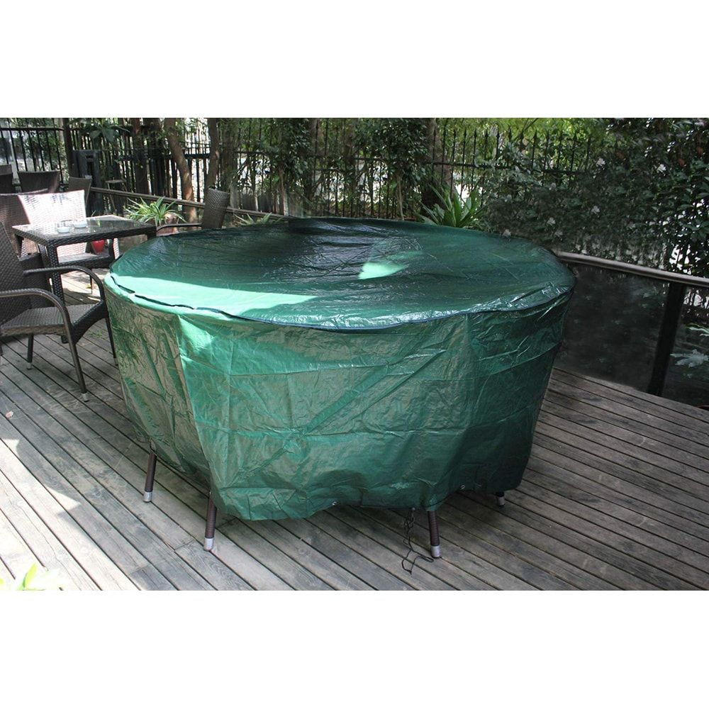 FUNDA DE PROTECCIÓN, CUBRE MESA Y SILLAS, Ø205 x 90 cm, 100 g/m² - Imagen 2