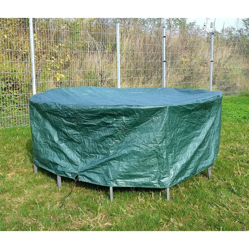 FUNDA DE PROTECCIÓN, CUBRE MESA Y SILLAS, Ø325 x 90 cm, 100 g/m² - Imagen 2
