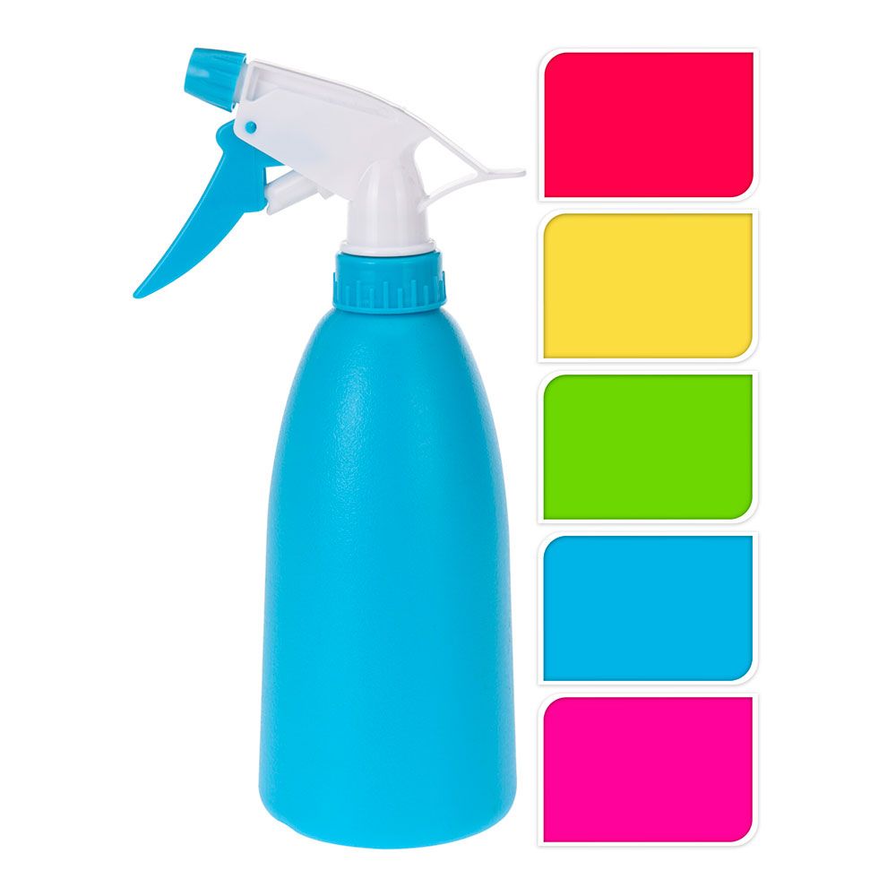 PULVERIZADOR DE POLIPROPILENO, COLORES SURTIDOS, Ø8 x 22,5 cm, 480 ml