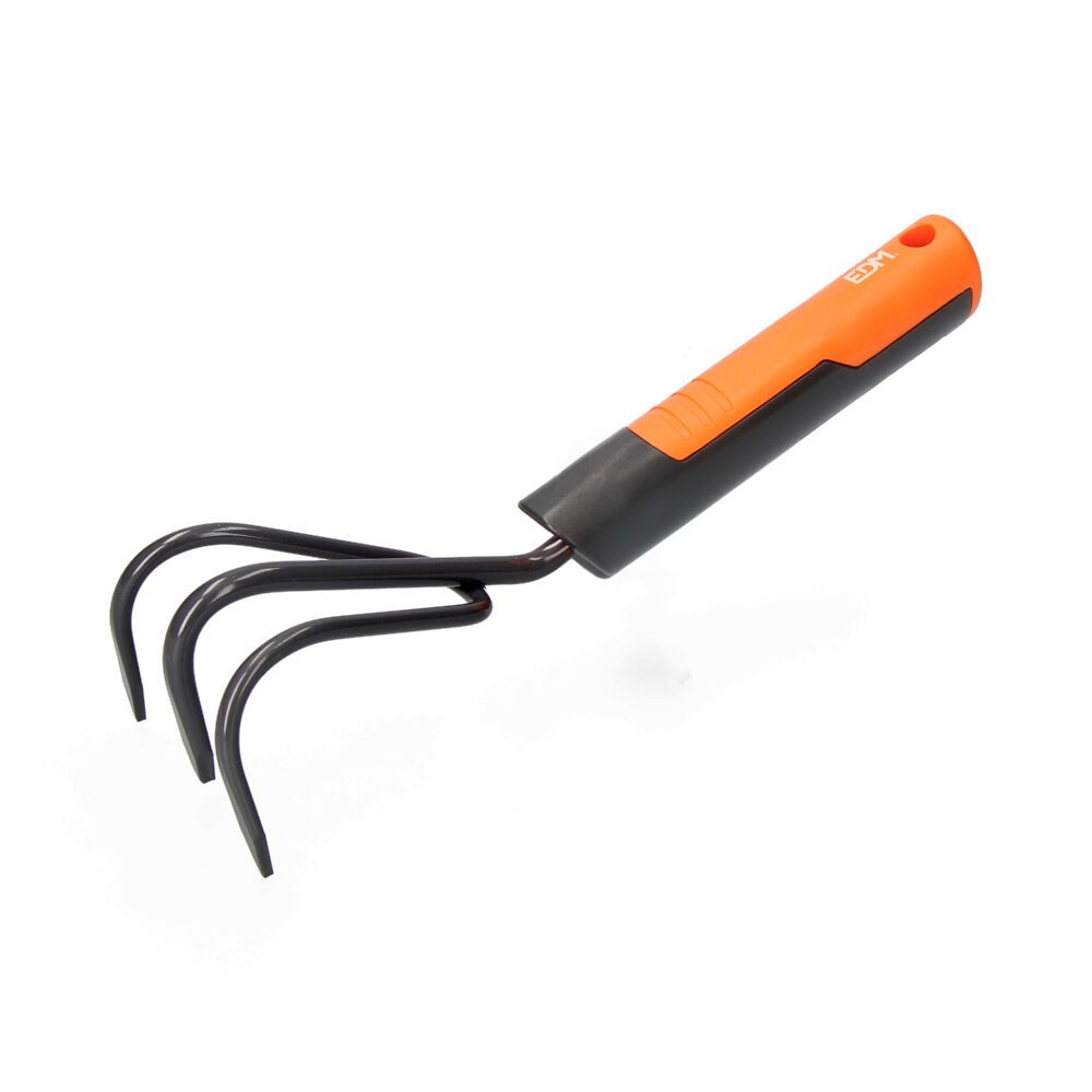 CULTIVADOR DE JARDINERIA DE 3 PÚAS GRIS/NARANJA 29 cm