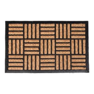 FELPUDO PANAMÁ, CON BASE DE GOMA, 4 MODELOS SURTIDOS MARRON Y NEGRO, 60 x 40 cm